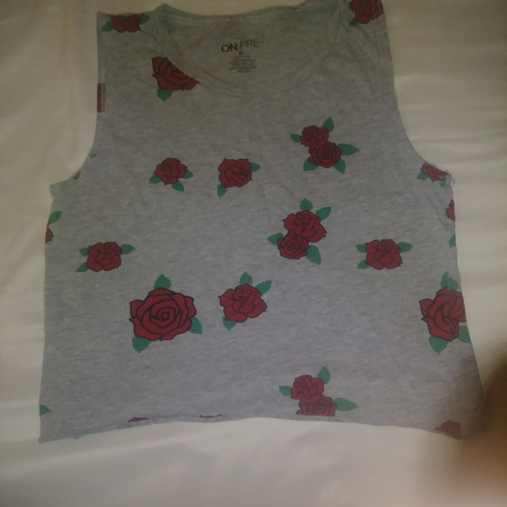 Rose crop top